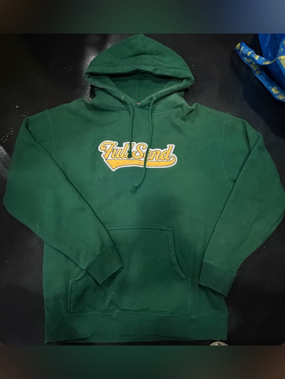 Full Send Men's Forest Green Pullover Hoodie